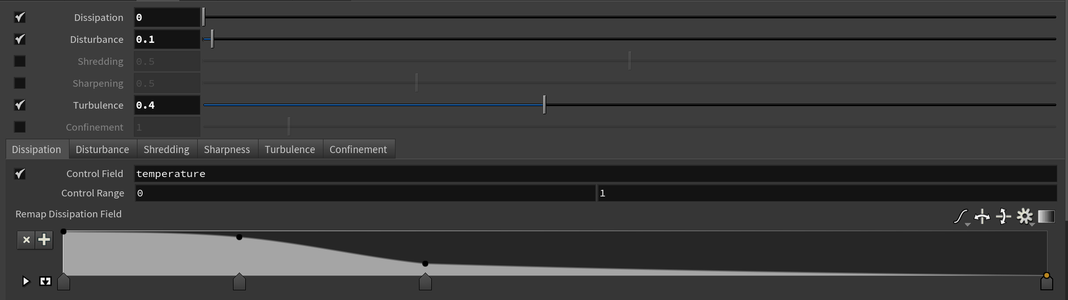 Houdini Pyro Settings