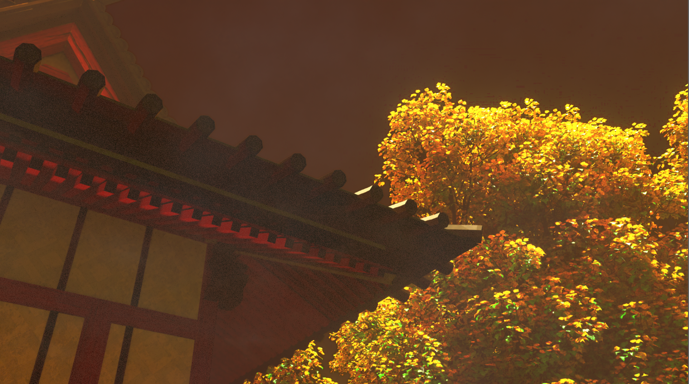 Shrine Roof — Fog Applied