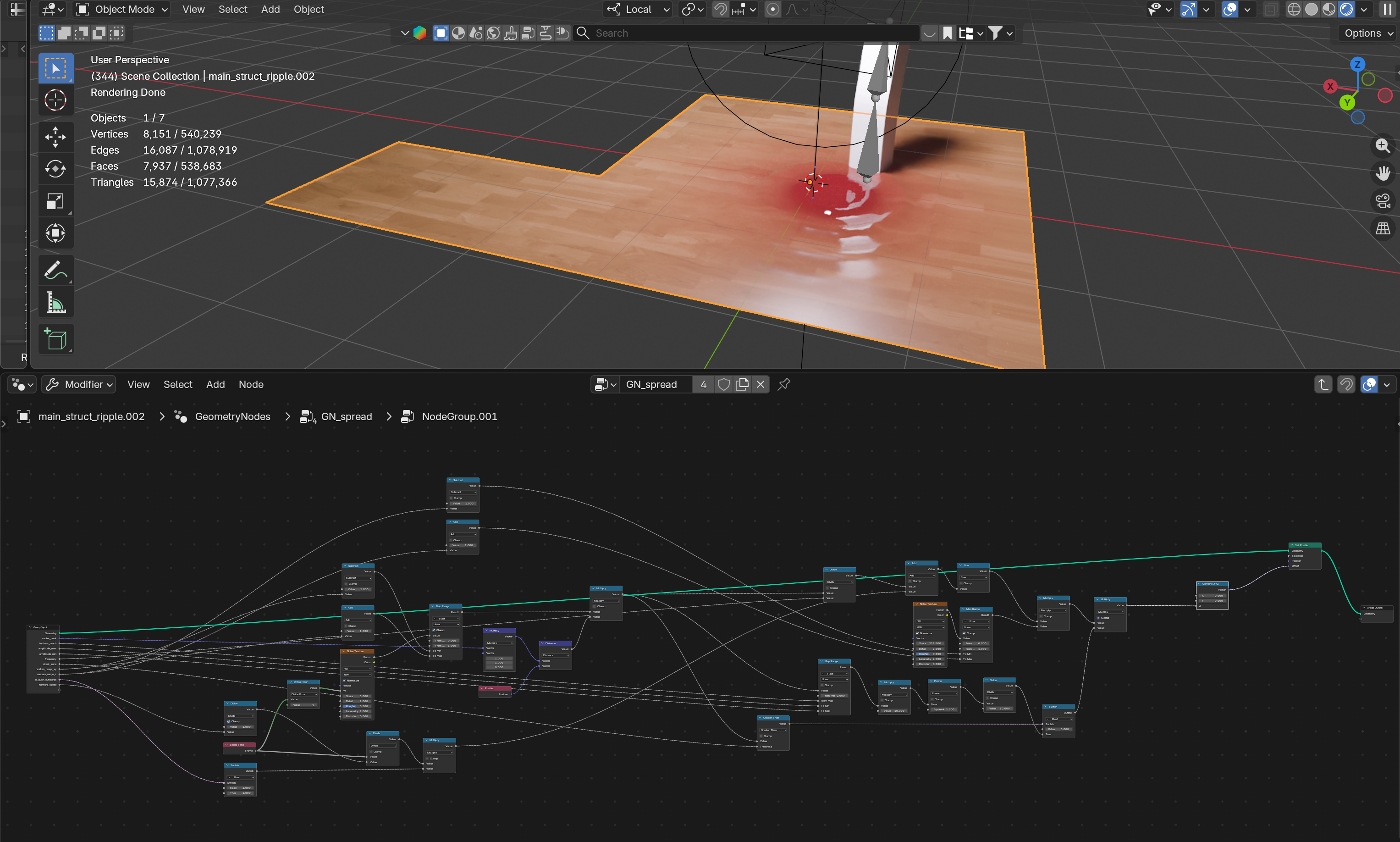 Underwater Blood Diffusion Node